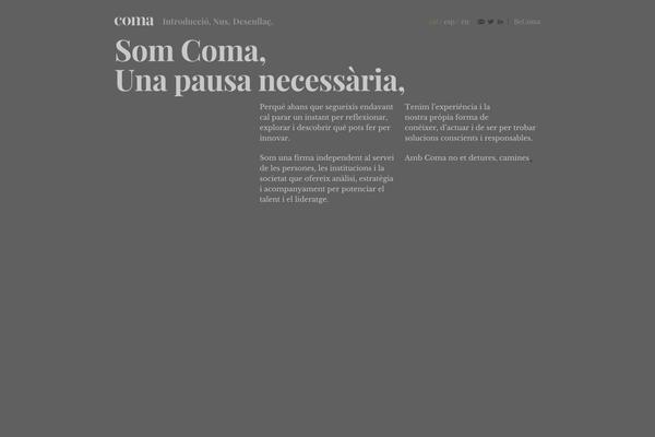 wearecoma.com site used Coma