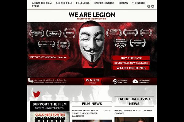 wearelegionthedocumentary.com site used Wearelegion