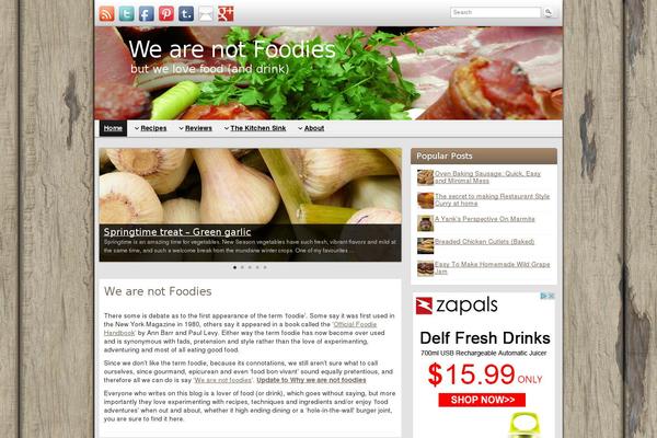 wearenotfoodies.com site used We-are-not-foodies