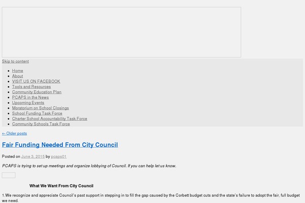 WordPress website example screenshot