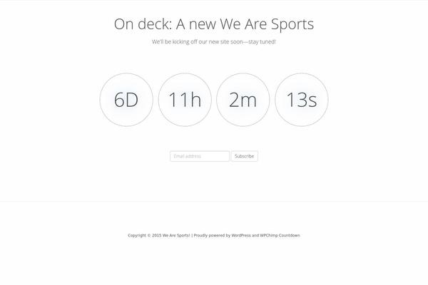 WPChimp Countdown theme site design template sample