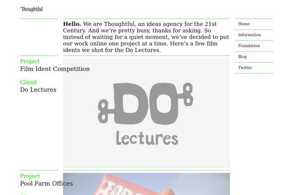 wearethoughtful.com site used Thoughtful