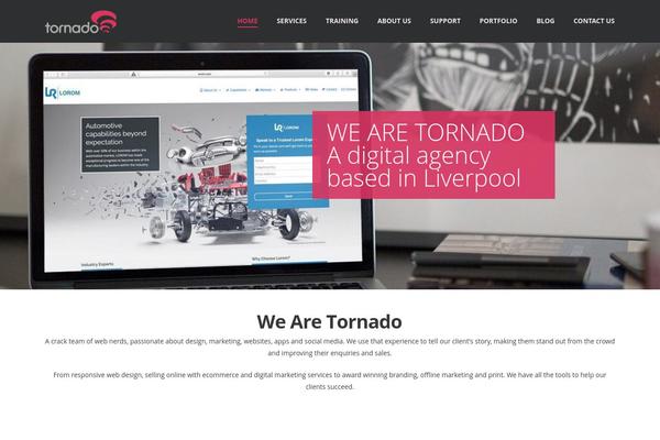 tornado theme websites examples