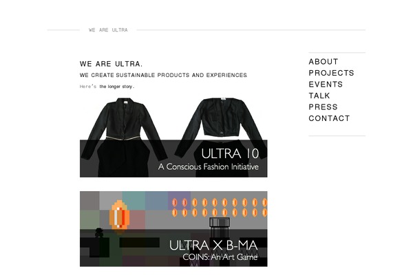 weareultra.com site used Highart-blog