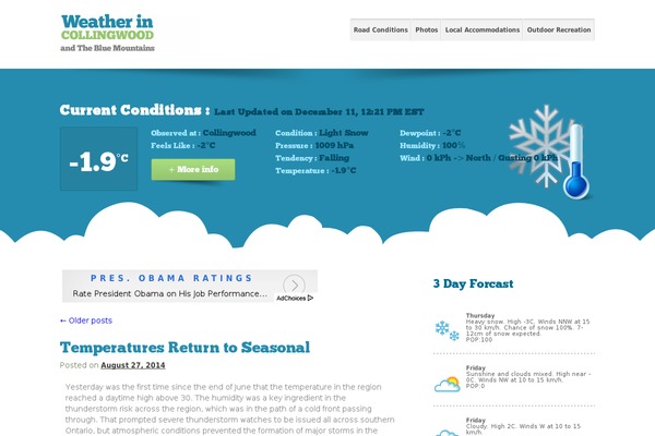 weathercollingwood.com site used Weatherincollingwood