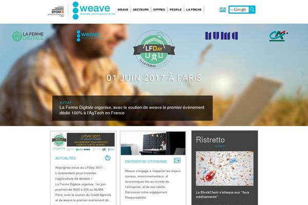 weave theme websites examples