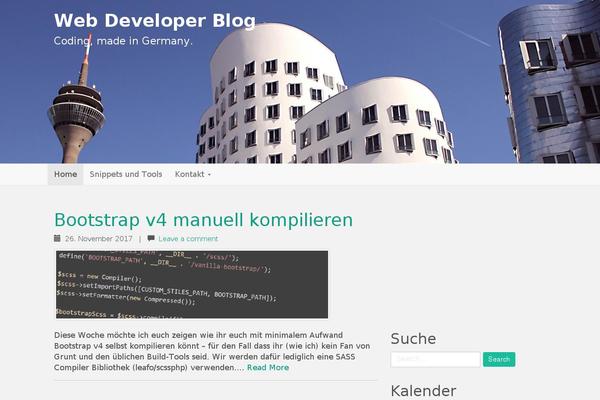 web-developer-blog.com site used Flat Bootstrap