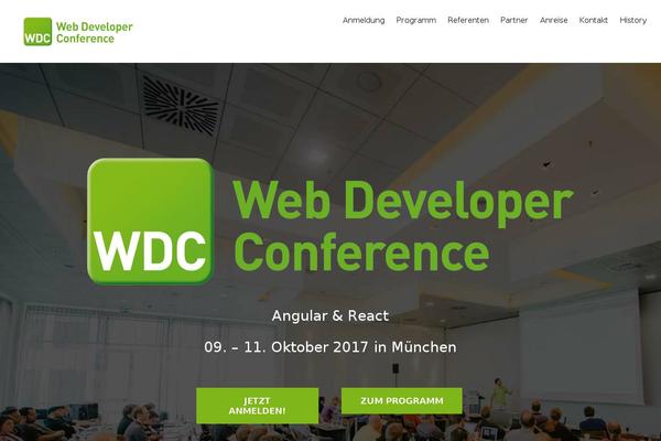 web-developer-conference.de site used Avada Child Theme