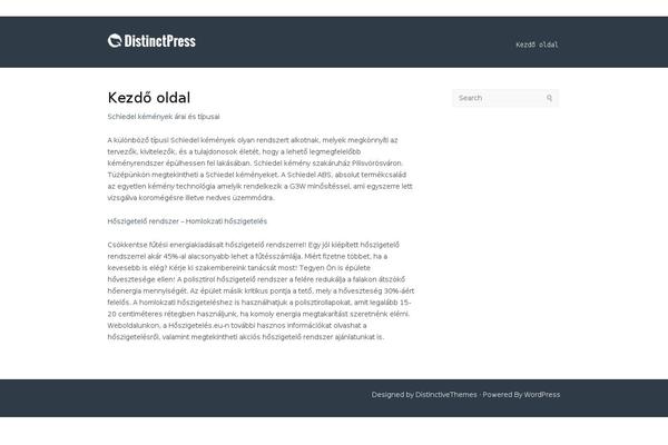 DistinctPress theme site design template sample