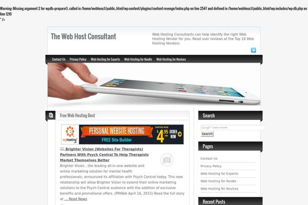 web-host-consultant.com site used BlogoLife