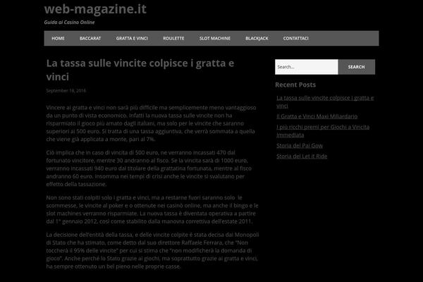 web-magazine.it site used Minimize