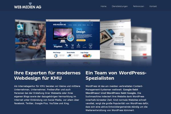 Swiss-wp theme site design template sample