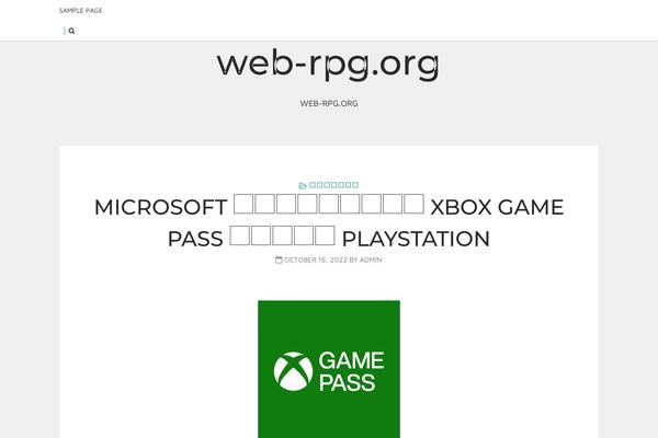 web-rpg.org site used Blogger-light