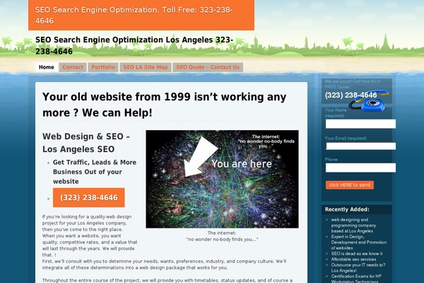 web-site-los-angeles.com site used Webdesign