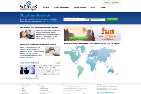 web-solutions.eu site used Websolutions