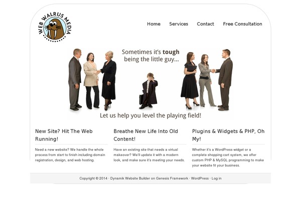 Genesis theme site design template sample