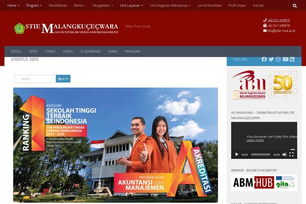 Hueman theme site design template sample