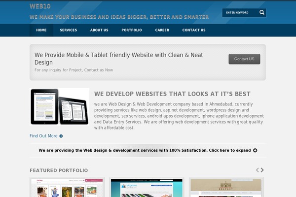 Web10 theme site design template sample