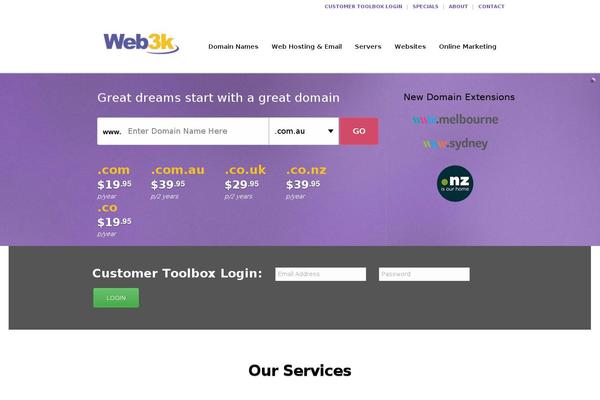 web3k.com.au site used Web3k