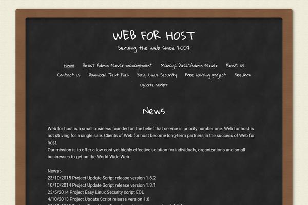 Classic Chalkboard theme site design template sample
