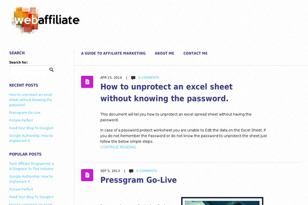 WordPress website example screenshot