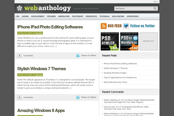webanthology.net site used Webanthology