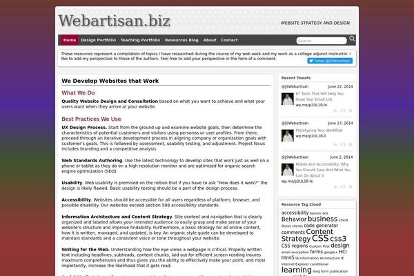 WordPress website example screenshot