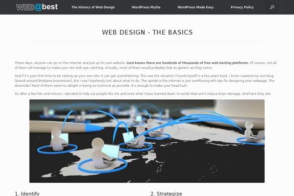 Vantage theme site design template sample