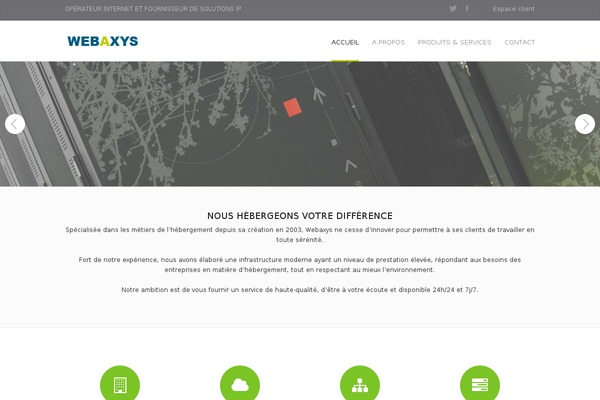 webaxys.com site used Olympus