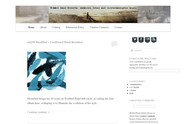 Site using Twenty Eleven Theme Extensions plugin