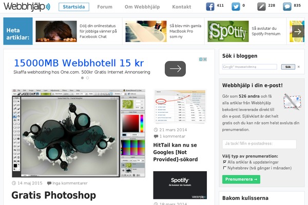 webbhjalp.se site used Webbhjalp