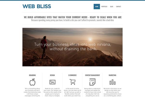 webbliss.com site used Bigbang