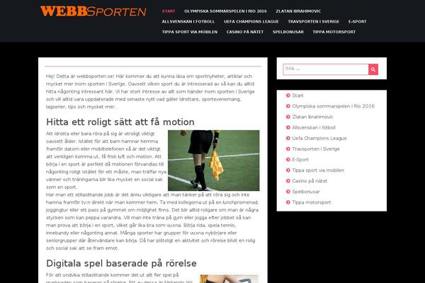 webbsporten.se site used Bfront
