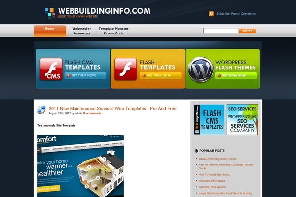 webbuildinginfo.com site used Seoblog