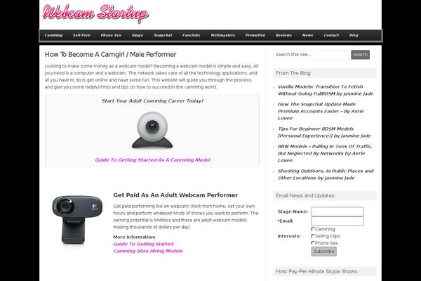 TrendyBlog theme site design template sample