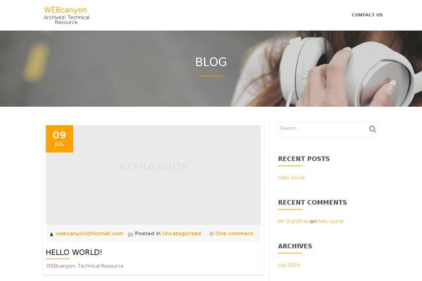 Azera-shop theme site design template sample