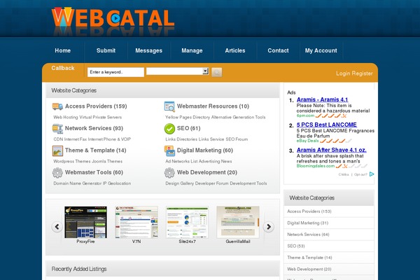 Directorypress theme site design template sample
