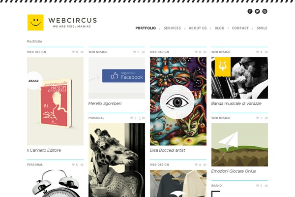 webcircus.it site used Sneakpeek