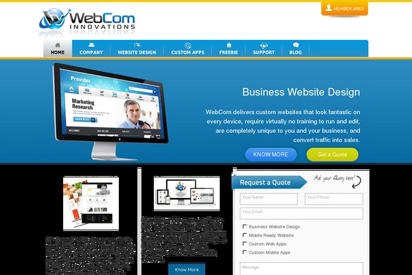 webcominnovations.com site used Webcom