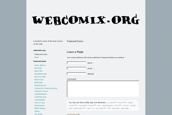 webcomix.org site used Fauna