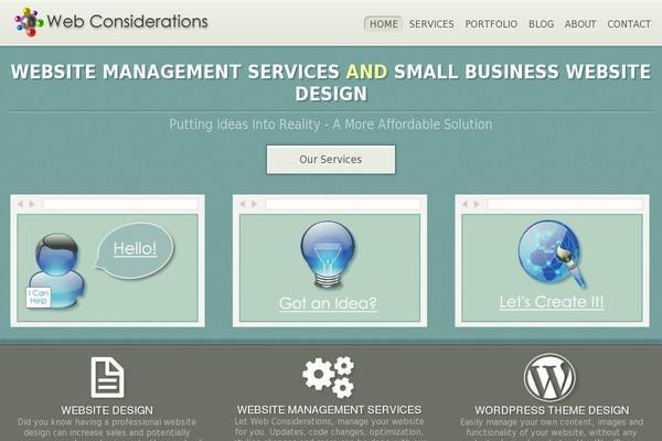 webconsiderations.com site used Basicbuild-wp