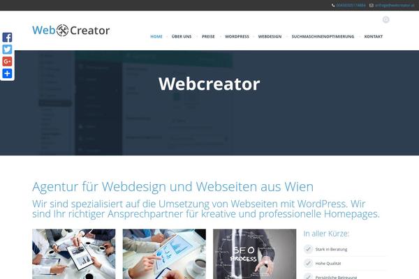 webcreator.at site used Webcreator