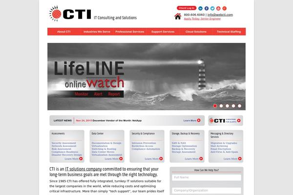 webcti.com site used Smart-theme
