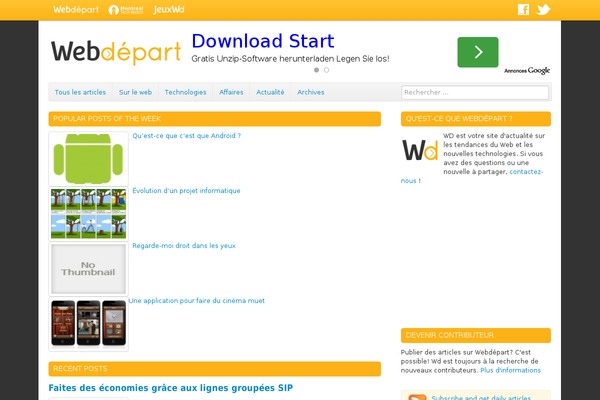 webdepart.com site used Wd