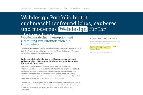 webdesign-portfolio.de site used Html5