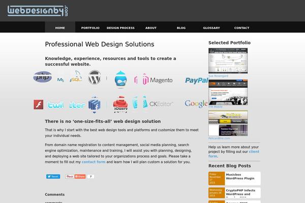 WordPress website example screenshot