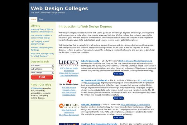 WordPress website example screenshot