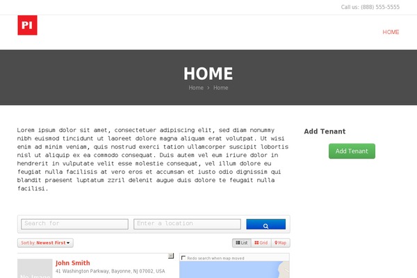 WordPress website example screenshot