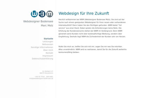 webdesigner-bodensee.de site used Wbm