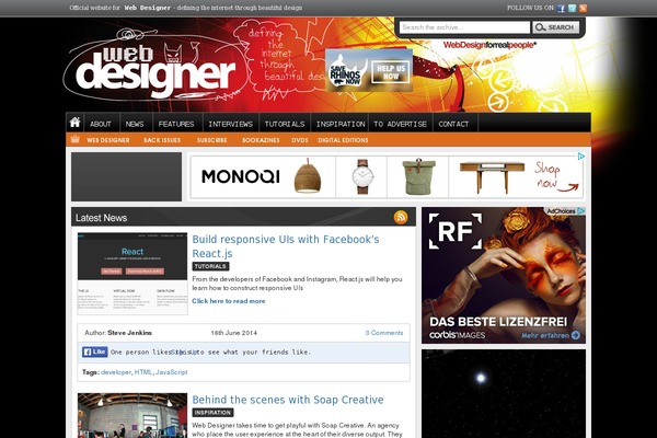 webdesignermag.co.uk site used Gadgetdaily